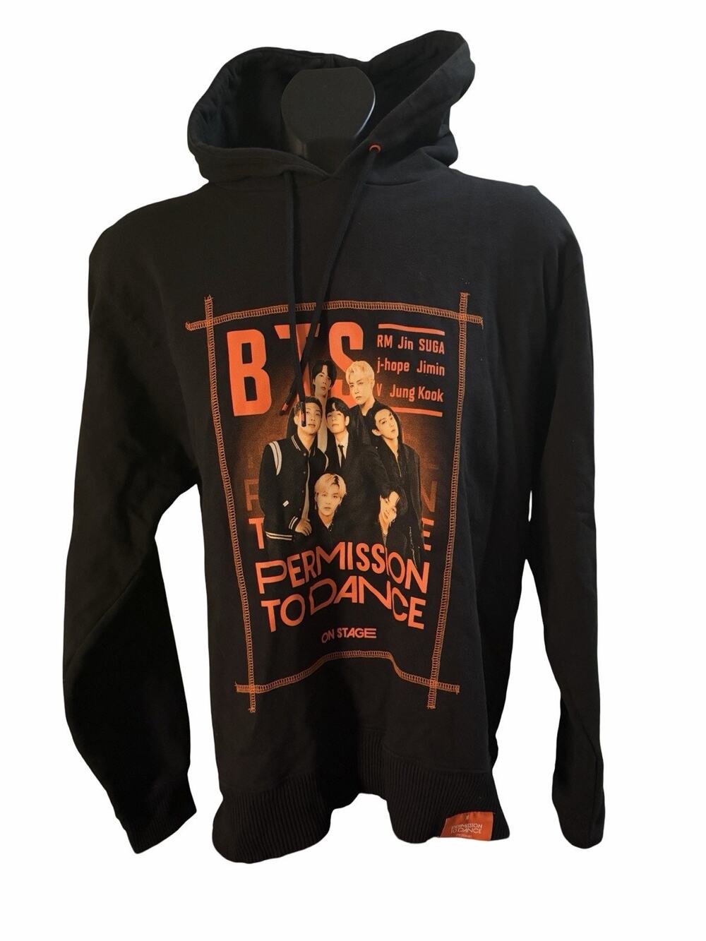 BTS Permission to Dance On Stage Hoodie Size Medium Black K-Pop Pullover